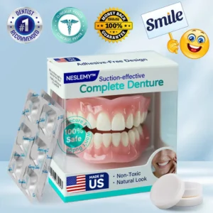 ✅ Proudly made and shipped from Canada|NESLEMY Suction-fit Complete Denture 🦷🍎🍏