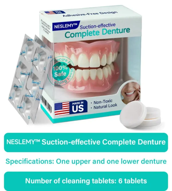 ✅ Proudly made and shipped from Canada|NESLEMY Suction-fit Complete Denture 🦷🍎🍏