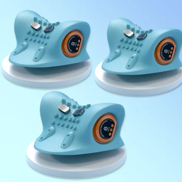 NESLEMY™ Thermal Pulse Neck & Shoulder Massager – Deep Tissue Pain Relief with Heat & EMS Technology
