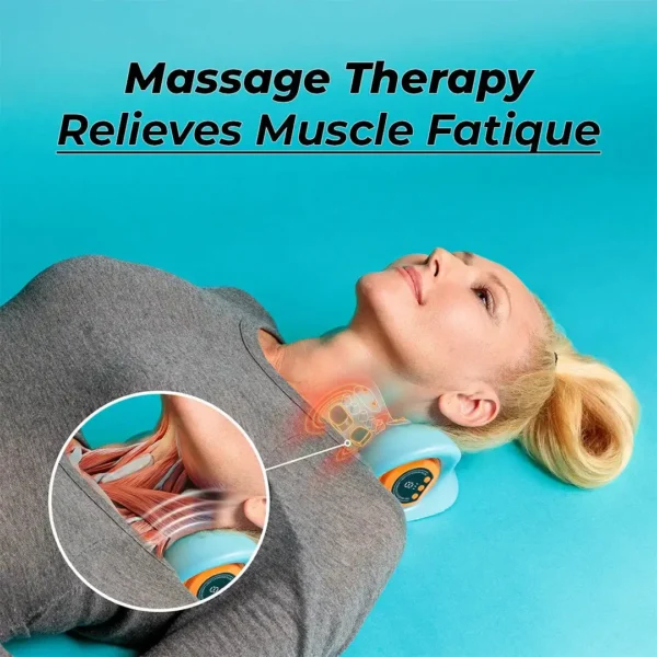 NESLEMY™ Thermal Pulse Neck & Shoulder Massager – Deep Tissue Pain Relief with Heat & EMS Technology