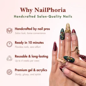 NESLEMY｜Euphoric Holiday Collection | MEGA LIVE 10PCS Handmade Press On Nails
