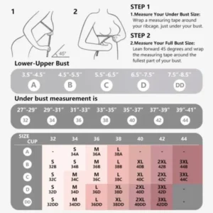 NESLEMY Wireless Push Up Bra for Women